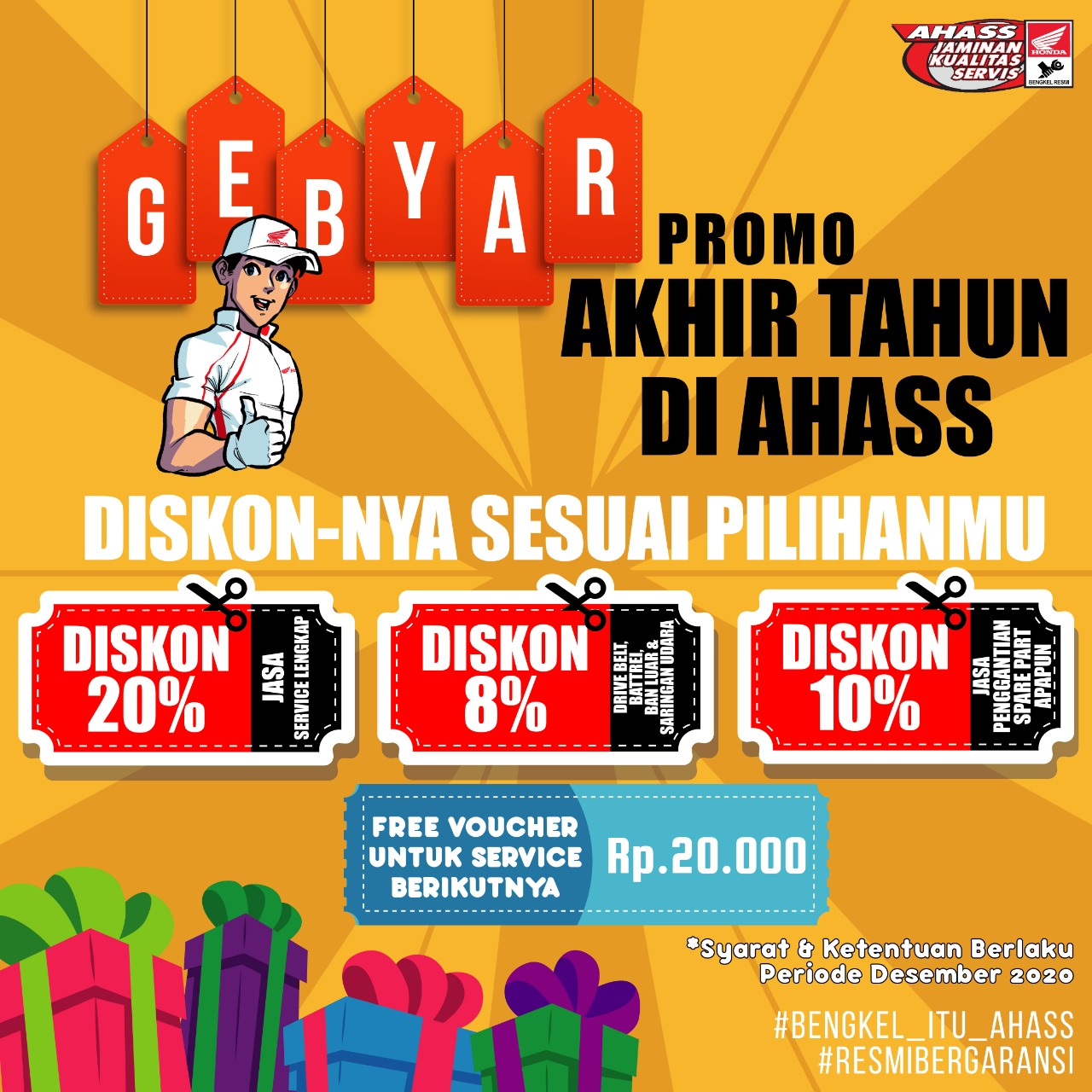 Gebyar Promo Akhir Tahun di AHASS Honda 